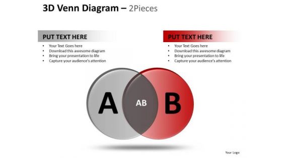 PowerPoint Process Editable Venn Diagram Ppt Themes