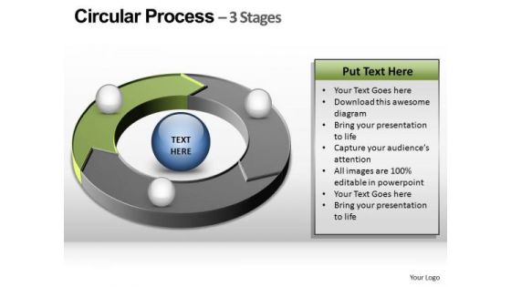 PowerPoint Process Education Circular Ppt Themes