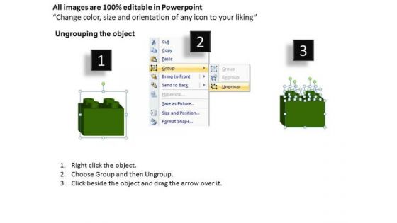 PowerPoint Process Education Lego Blocks Ppt Design Slides