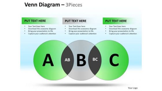 PowerPoint Process Executive Competition Venn Circle Chart Diagram Ppt Presentation