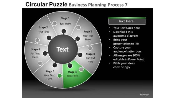 PowerPoint Process Executive Growth Circular Puzzle Ppt Designs