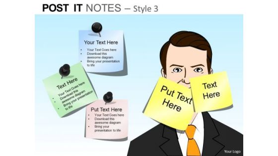 PowerPoint Process Executive Leadership Post It Notes Ppt Theme