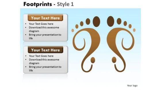 PowerPoint Process Executive Strategy Footprints Ppt Slidelayout