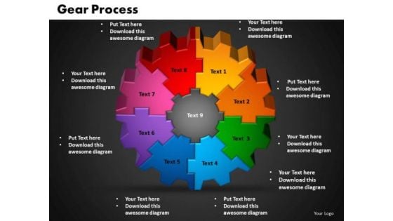 PowerPoint Process Gear Process Ppt Presentation