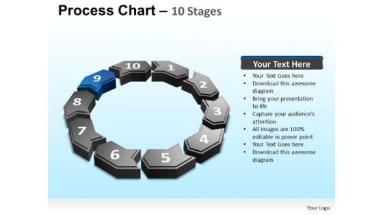 PowerPoint Process Global Process Chart Ppt Templates