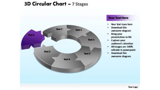 PowerPoint Process Graphic Circular Chart Ppt Template