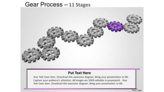 PowerPoint Process Graphic Gears Process Ppt Theme
