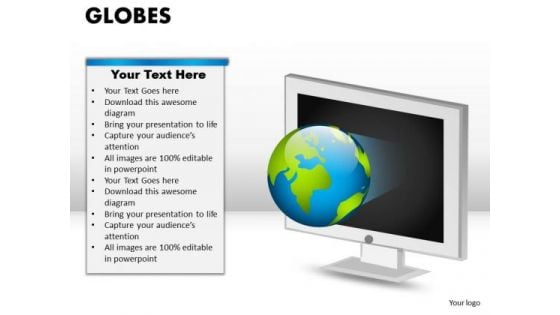 PowerPoint Process Graphic Globes Ppt Process