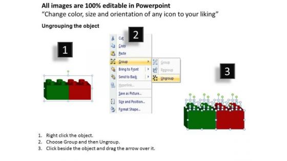 PowerPoint Process Graphic Lego Blocks Ppt Presentation