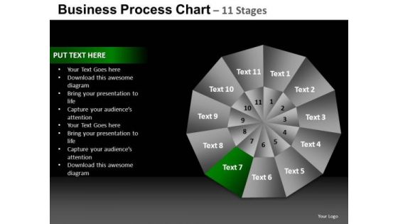 PowerPoint Process Graphic Pie Chart Ppt Design