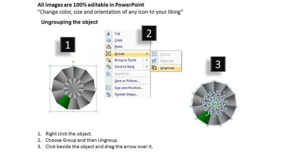 PowerPoint Process Graphic Pie Chart Ppt Design