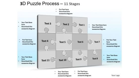 PowerPoint Process Graphic Puzzle Process Ppt Theme