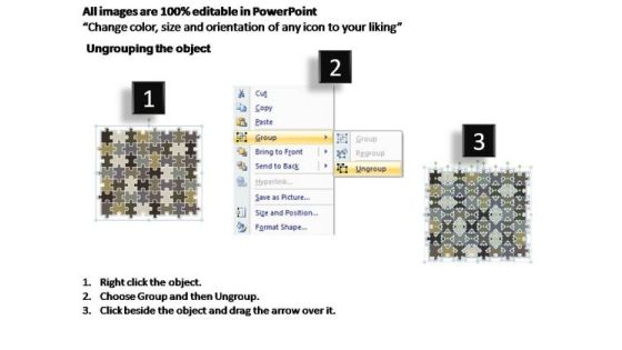 PowerPoint Process Graphic Rectangular Jigsaw Puzzle Ppt Slide Slide02