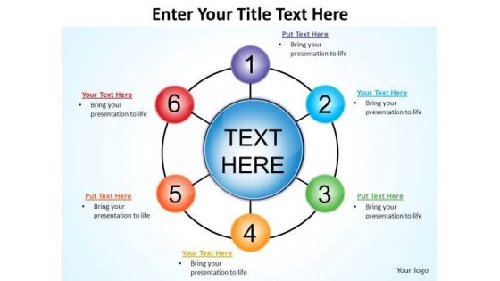 PowerPoint Process Graphic Wheel And Spoke Ppt Template