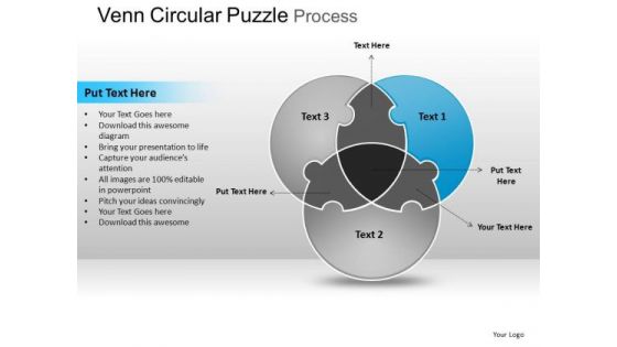 PowerPoint Process Growth Circular Puzzle Ppt Slidelayout