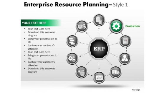 PowerPoint Process Growth Enterprise Resource Ppt Slides