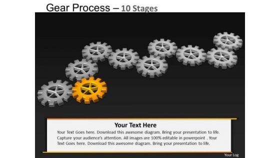 PowerPoint Process Growth Gears Process Ppt Template