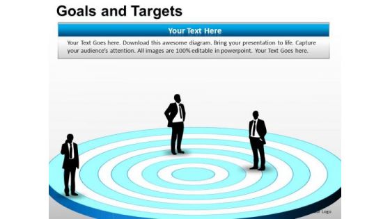 PowerPoint Process Growth Goals And Targets Ppt Layout