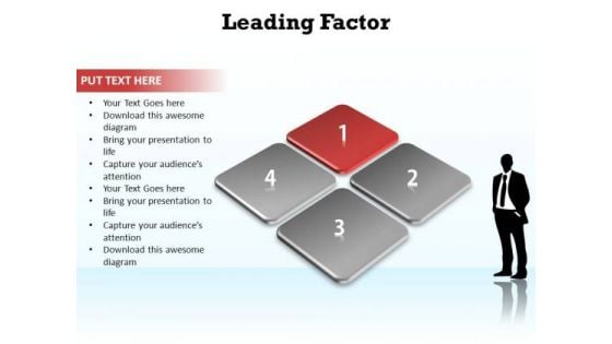 PowerPoint Process Growth Leading Factor Ppt Template