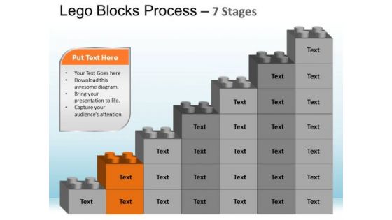 PowerPoint Process Growth Lego Blocks Ppt Slide