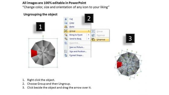 PowerPoint Process Growth Pie Chart Ppt Design
