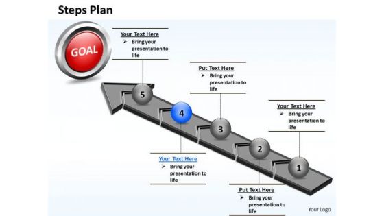 PowerPoint Process Growth Steps Plan 5 Stages Style 4 Ppt Theme