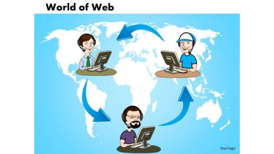 PowerPoint Process Growth World Of Web Ppt Slide