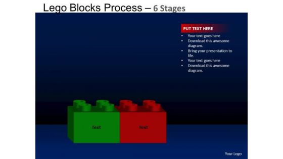 PowerPoint Process Image Lego Blocks Ppt Template