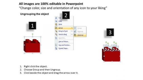 PowerPoint Process Image Lego Blocks Ppt Template