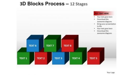 PowerPoint Process Leadership Blocks Process Ppt Theme