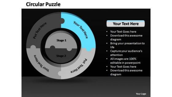 PowerPoint Process Leadership Business 3d Circular Flow Ppt Slide