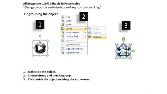 PowerPoint Process Leadership Buttons Icons Ppt Themes