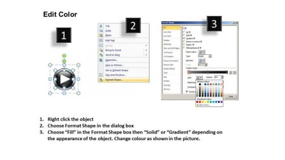 PowerPoint Process Leadership Buttons Icons Ppt Themes