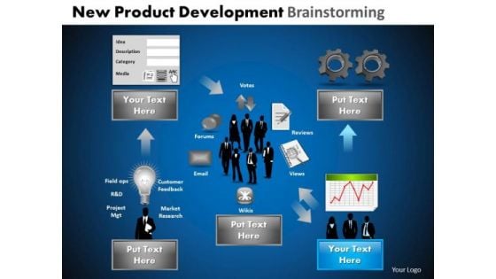 PowerPoint Process Leadership Development Brainstorming Ppt Layouts