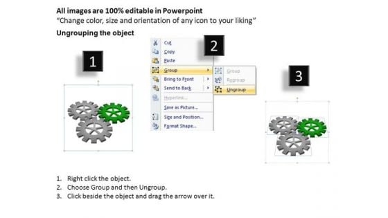 PowerPoint Process Leadership Gears Process Ppt Design
