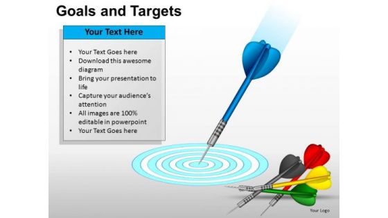 PowerPoint Process Leadership Goals And Targets Ppt Template