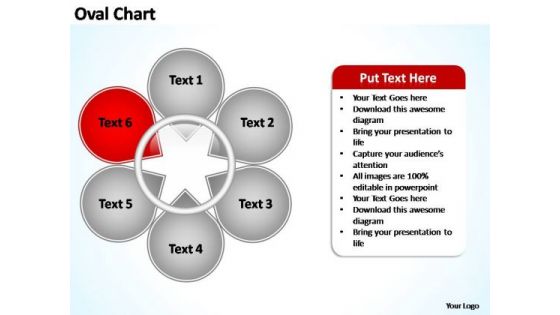 PowerPoint Process Leadership Oval Ppt Template