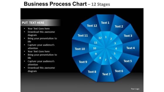 PowerPoint Process Leadership Pie Chart Ppt Template