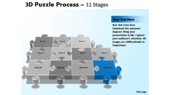 PowerPoint Process Leadership Puzzle Process Ppt Backgrounds