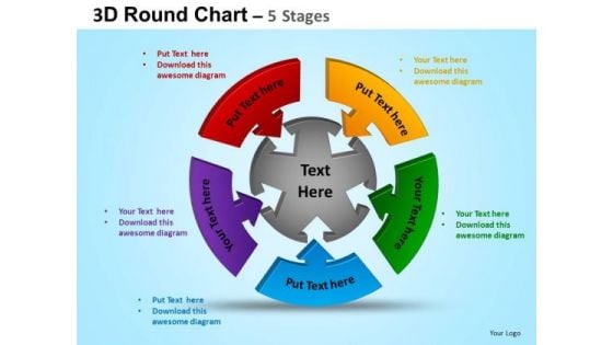 PowerPoint Process Leadership Round Process Flow Chart Ppt Slide Designs