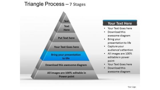 PowerPoint Process Leadership Triangle Process Ppt Template