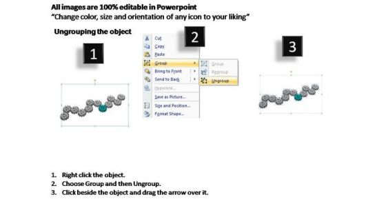 PowerPoint Process Marketing Gears Process Ppt Slides