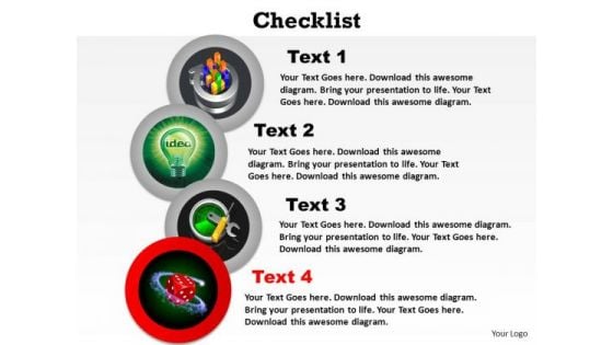 PowerPoint Process Process Checklist Ppt Presentation