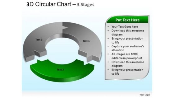 PowerPoint Process Process Circular Chart Ppt Slides