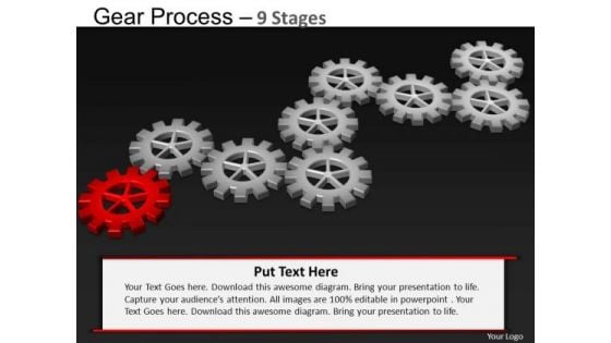 PowerPoint Process Process Gears Process Ppt Presentation