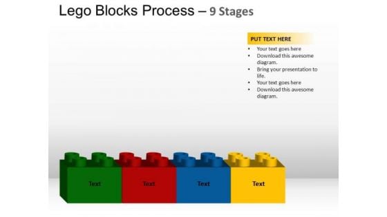 PowerPoint Process Process Lego Blocks Ppt Theme