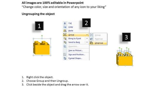 PowerPoint Process Process Lego Blocks Ppt Theme Slide02