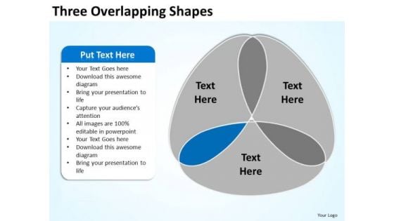 PowerPoint Process Process Three Overlapping Ppt Theme