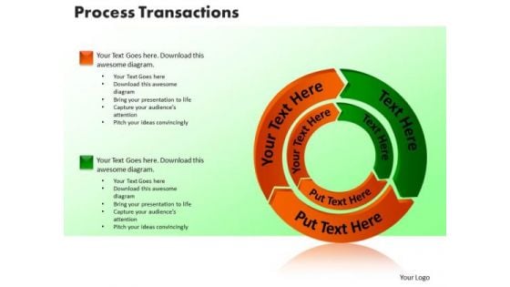 PowerPoint Process Process Transaction Business Ppt Slide Designs