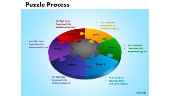 PowerPoint Process Puzzle Process Business Ppt Slides